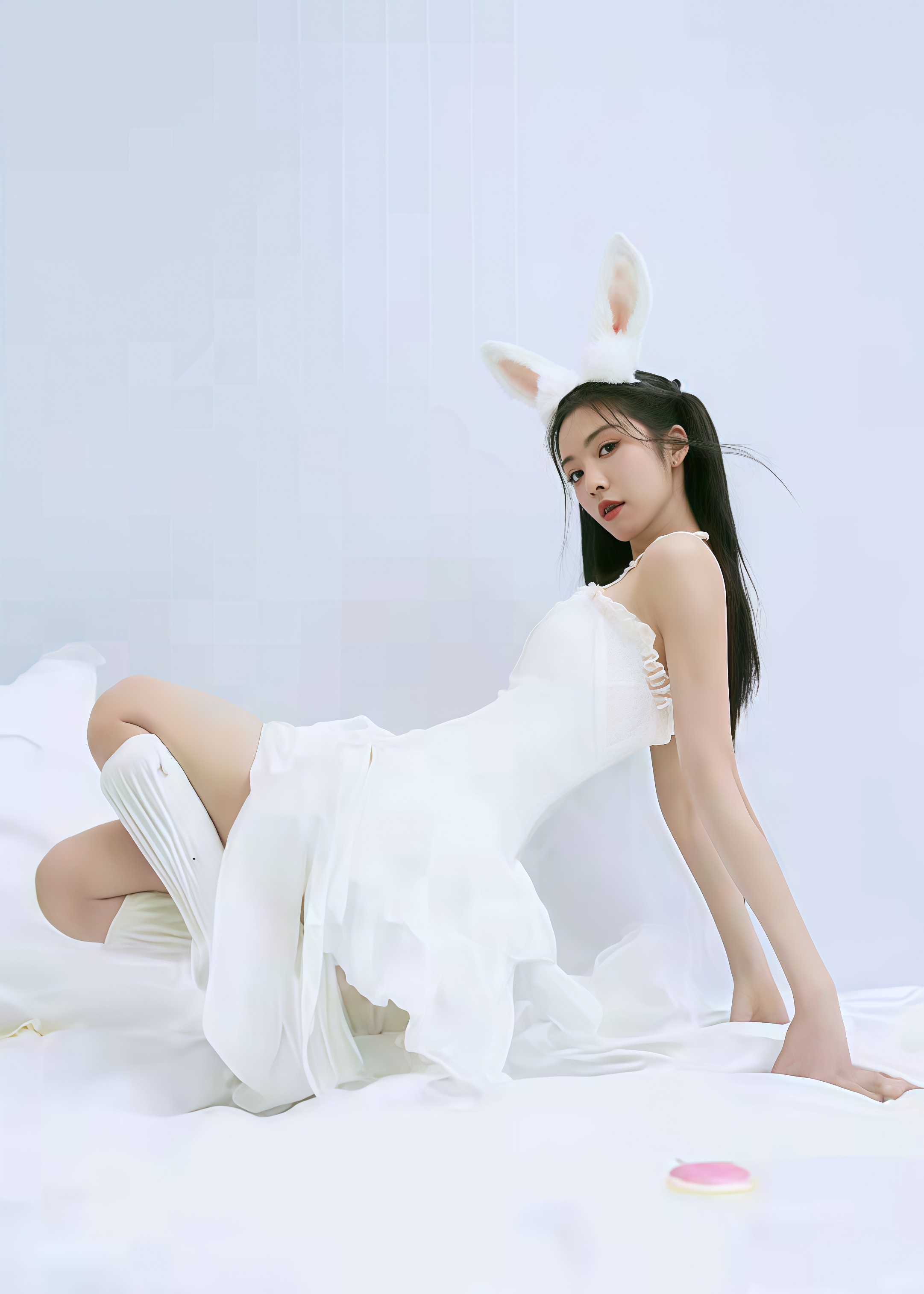 蔡文静小白兔造型杀疯了！又甜又辣谁扛得住