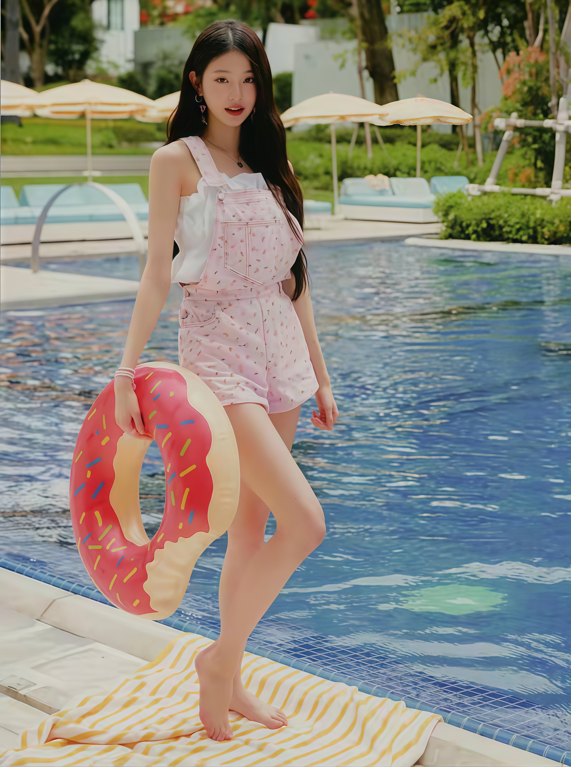 张元英露腿露脚照杀疯了，这“人间反光板”体质谁扛得住