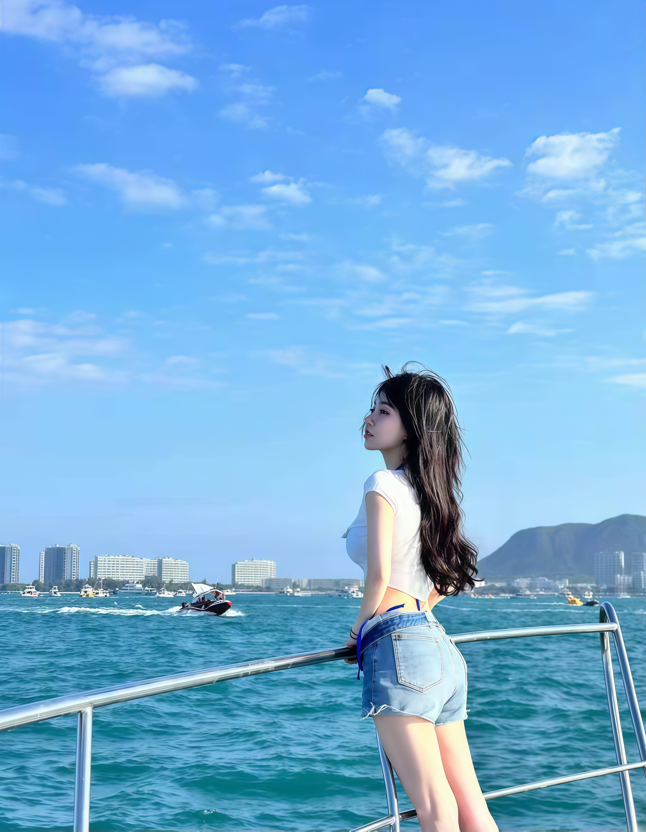 冯提莫轮船美照杀疯!清甜穿搭把夏日氛围拉满 冯提莫轮船美照杀疯!清甜穿搭把夏日氛围拉满