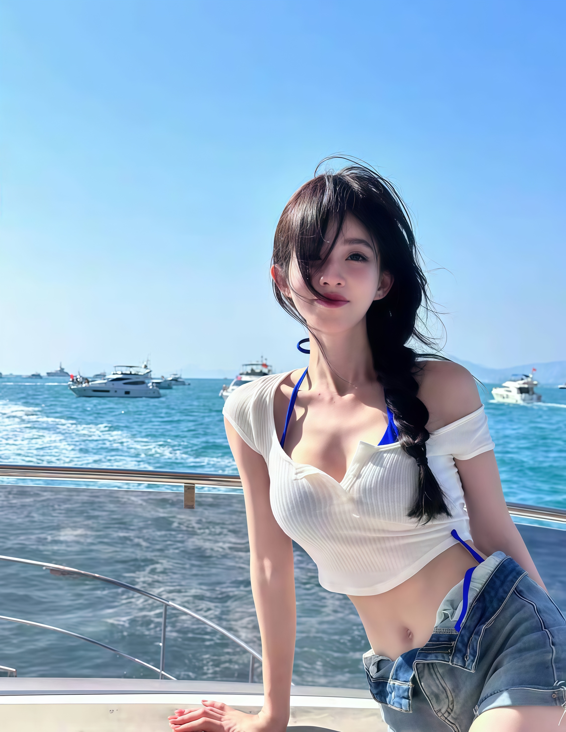 冯提莫轮船美照杀疯!清甜穿搭把夏日氛围拉满 冯提莫轮船美照杀疯!清甜穿搭把夏日氛围拉满