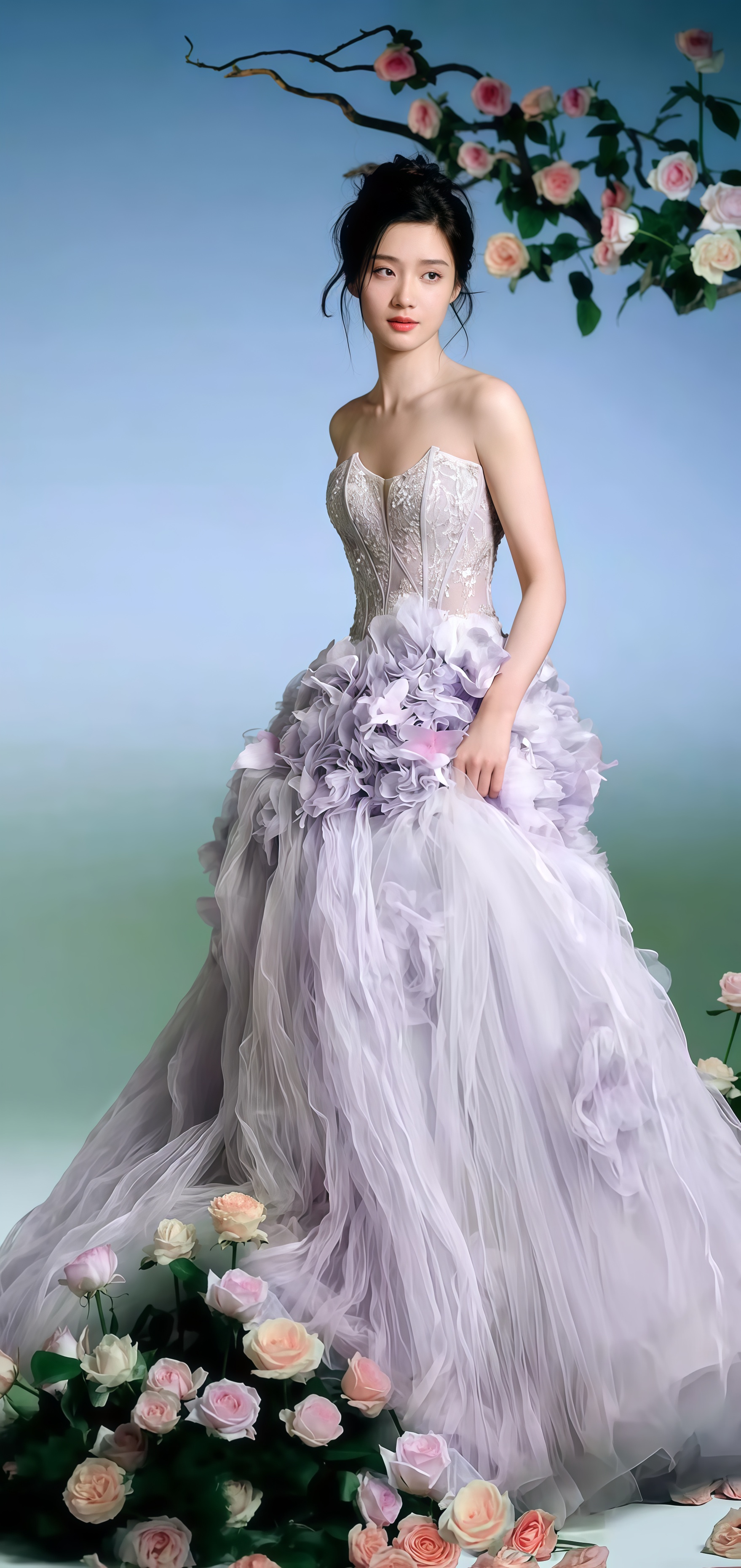 卢昱晓“花仙子”封神！解析薄纱繁花下的春日氛围感密码