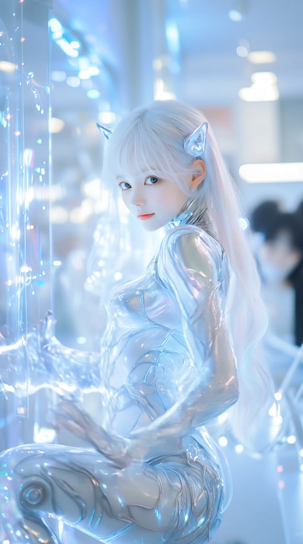 AI 美女动态视频壁纸