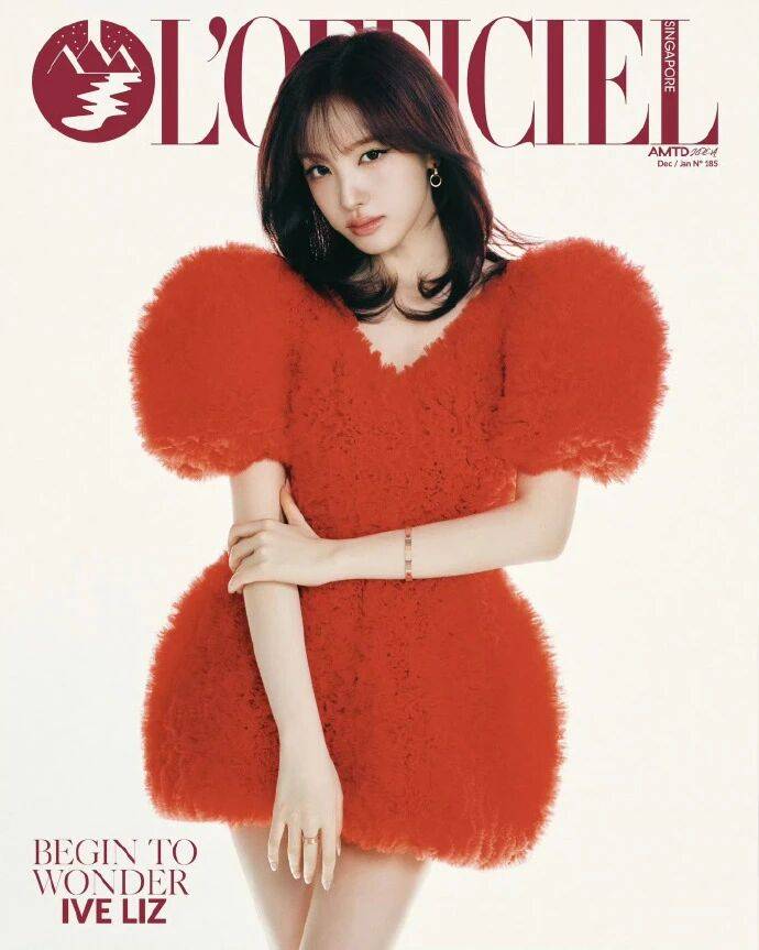 Liz 这波新加坡版 L’Officiel 封面，是把卡地亚奢柔焊在甜妹骨相里的锐甜教科书