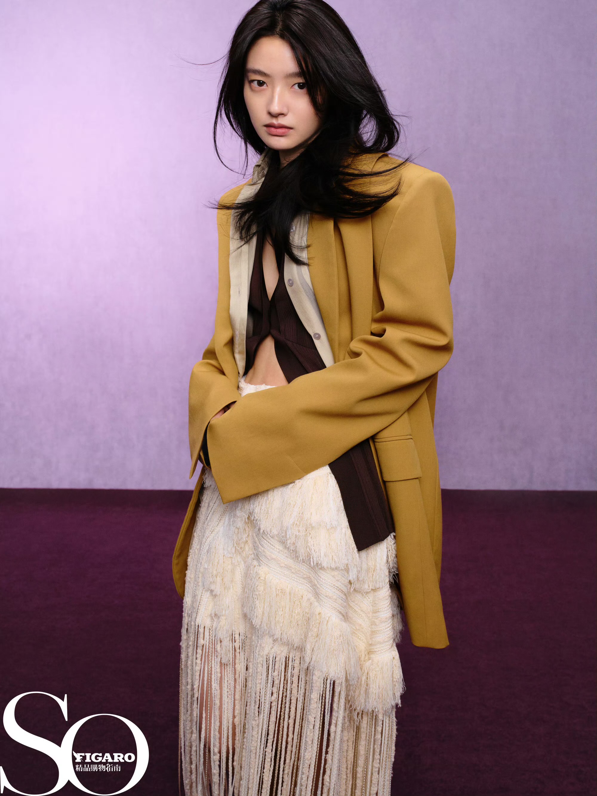 徐若晗SoFigaro封面 一路斑斓时尚大片