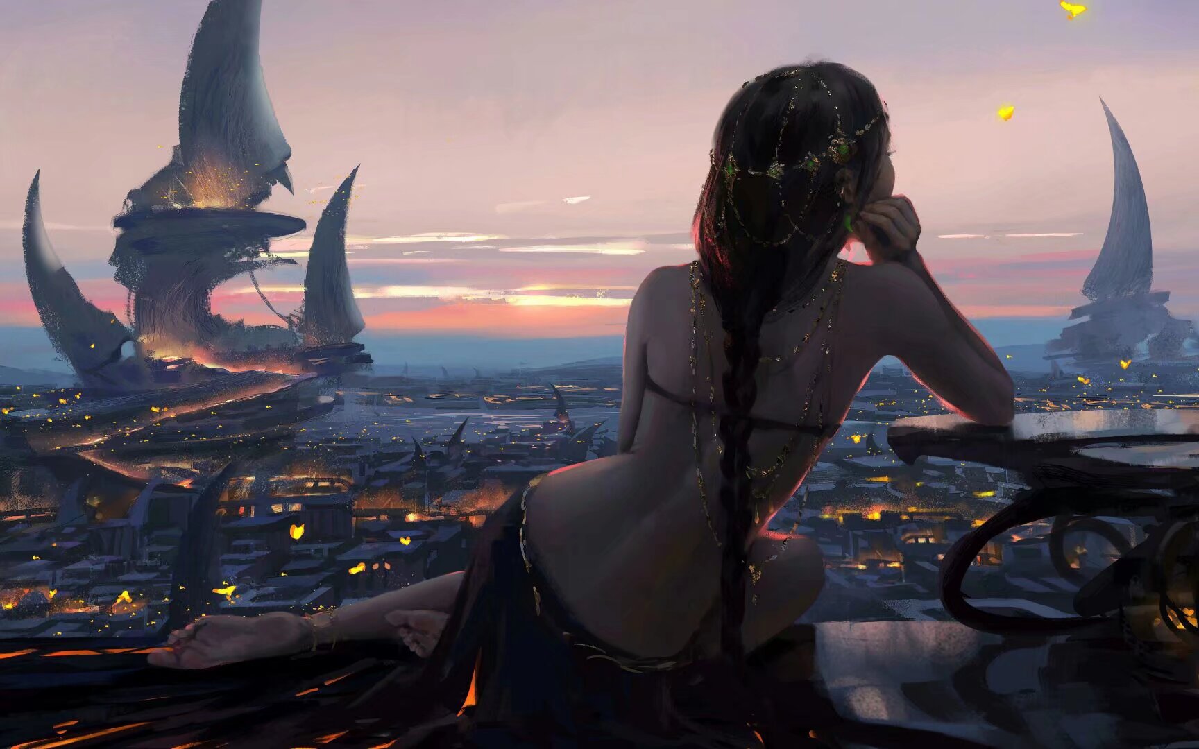 2k鬼刀壁纸｜风玲背景图片 – WLOP-达人圈壁纸