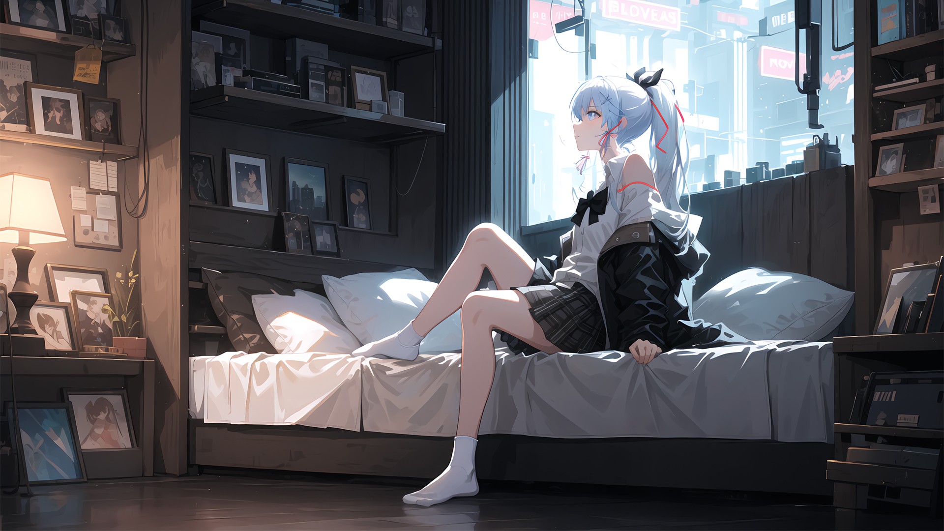 2k神里绫华壁纸｜卧室背景图片 – 休憩时刻-达人圈壁纸