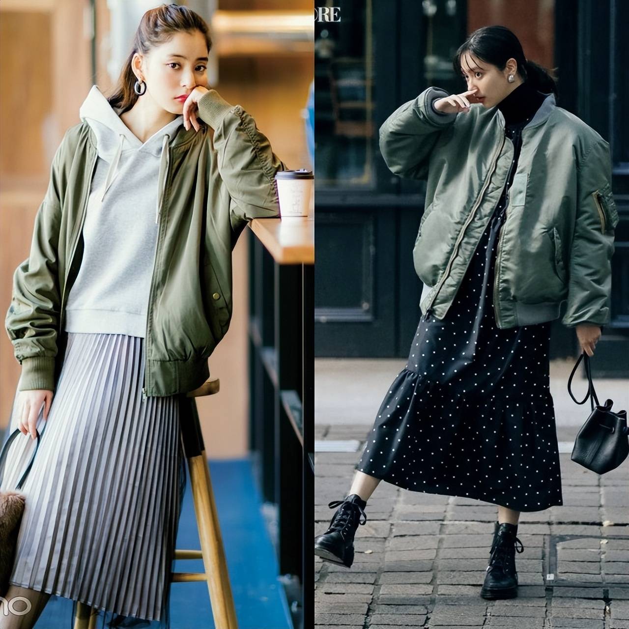 今秋最火穿搭:“MA-1夹克+半裙”,减龄时髦两不误,好看炸了 今秋最火穿搭:“MA-1夹克+半裙”,减龄时髦两不误,好看炸了