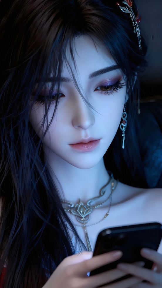 国漫元龙宋嫣古风手持手机壁纸 动漫美女壁纸-达人圈壁纸