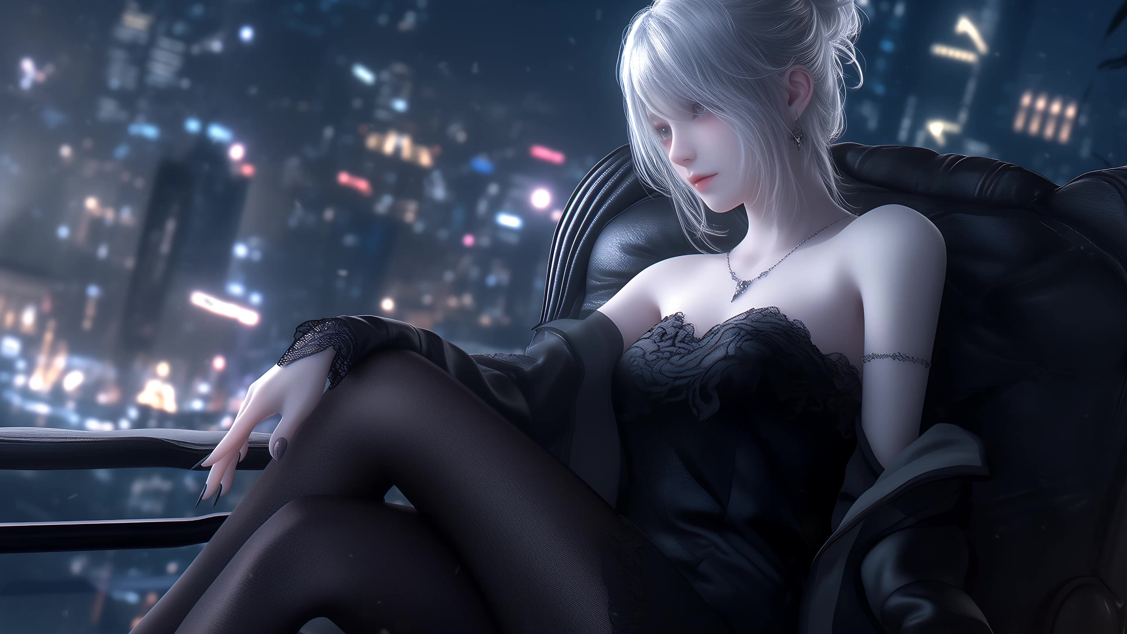 4k美女壁纸-黑丝壁纸 – 壁纸分享-达人圈壁纸