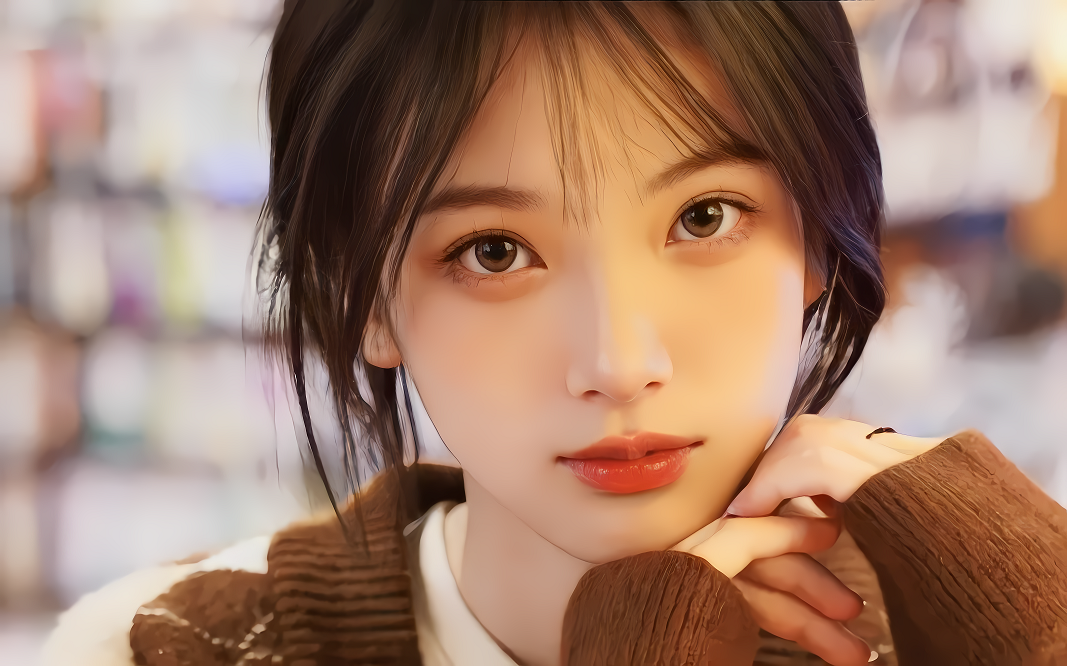 图书馆的气质少女高清头像壁纸图片-真8K壁纸推荐-达人圈壁纸