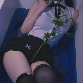 气质女生·黑裙黑丝私房性感风 高人气女生写真参考